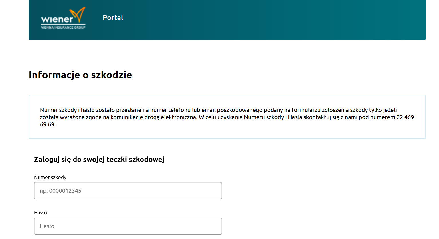 wiener zgłoszenie szkody