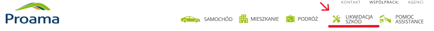 proama zgłoszenie szkody