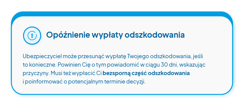 Opóźnienie wypłaty odszkodowania