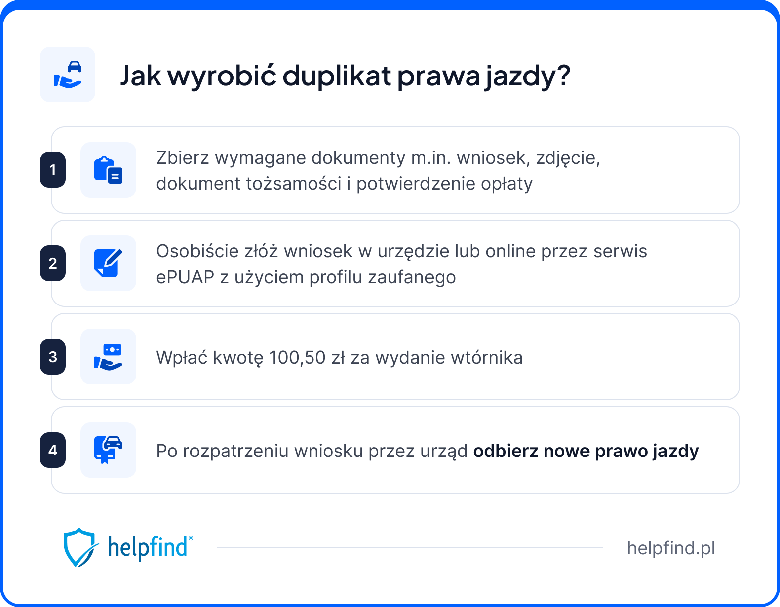 zgubone prawo jazdy - duplikat