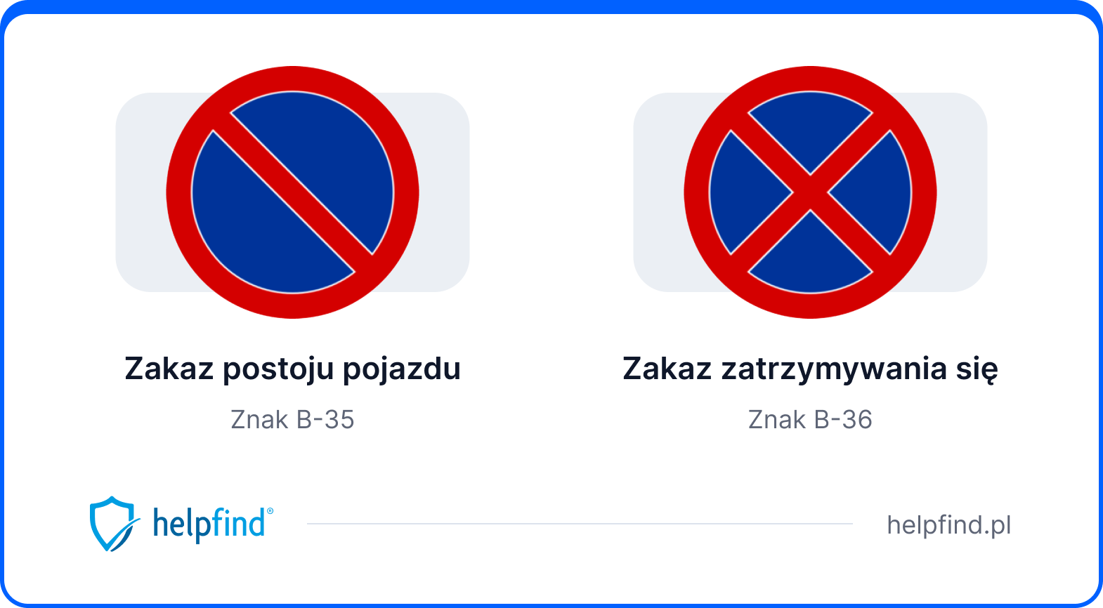 zakaz zatrzymywania się i zakaz postoju 