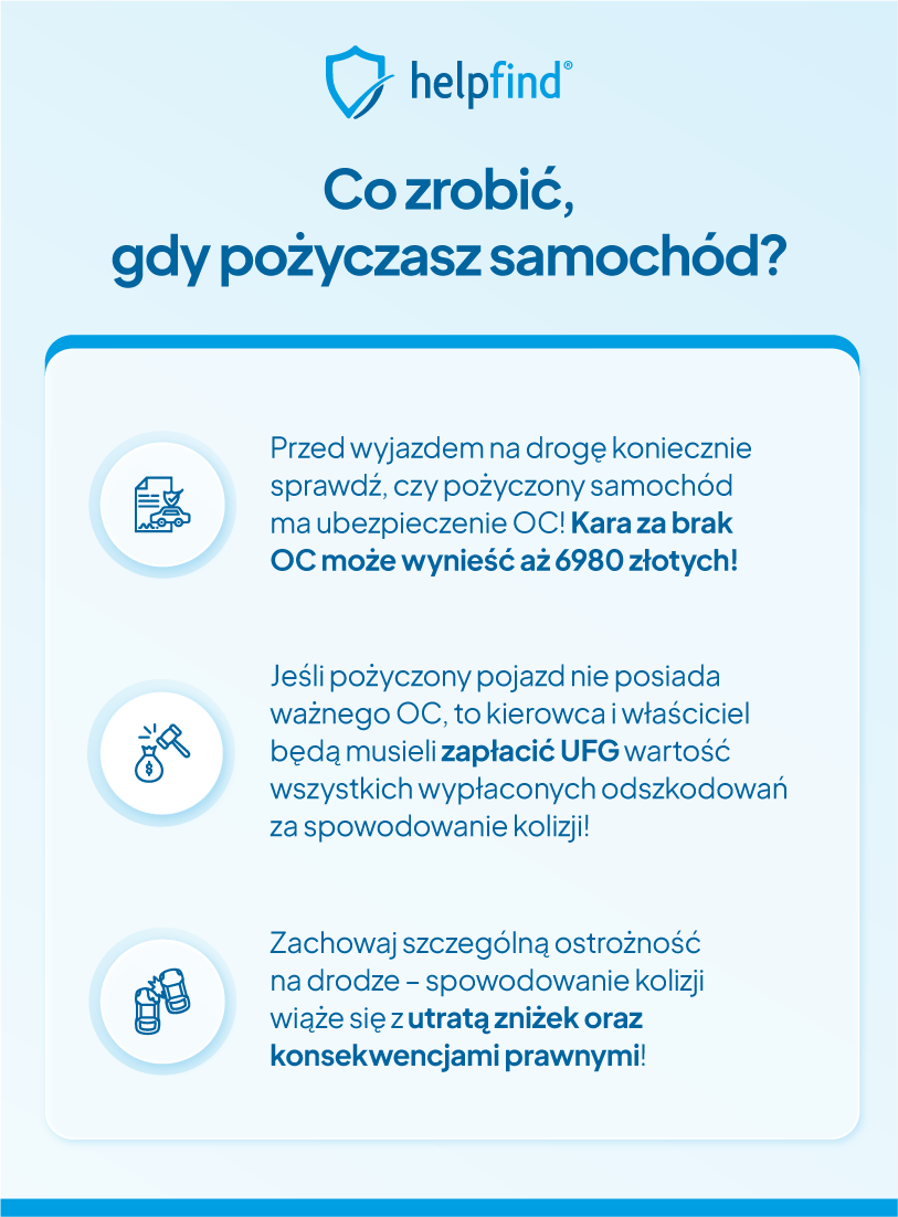 sprawca wypadku nie jest właścicielem pojazdu