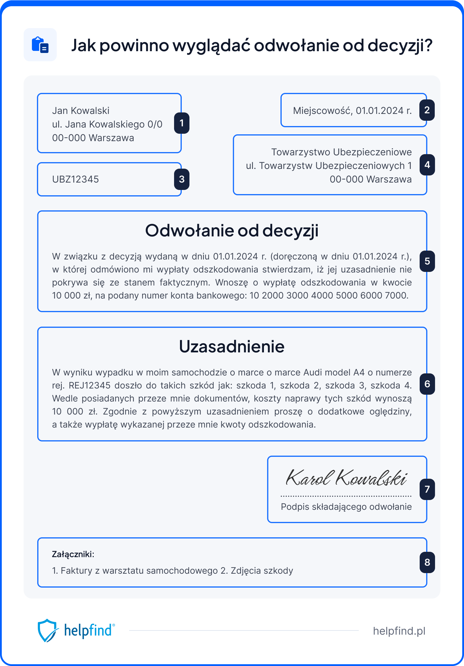 odwołanie od odmowy wypłaty odszkodowania wzór PDF