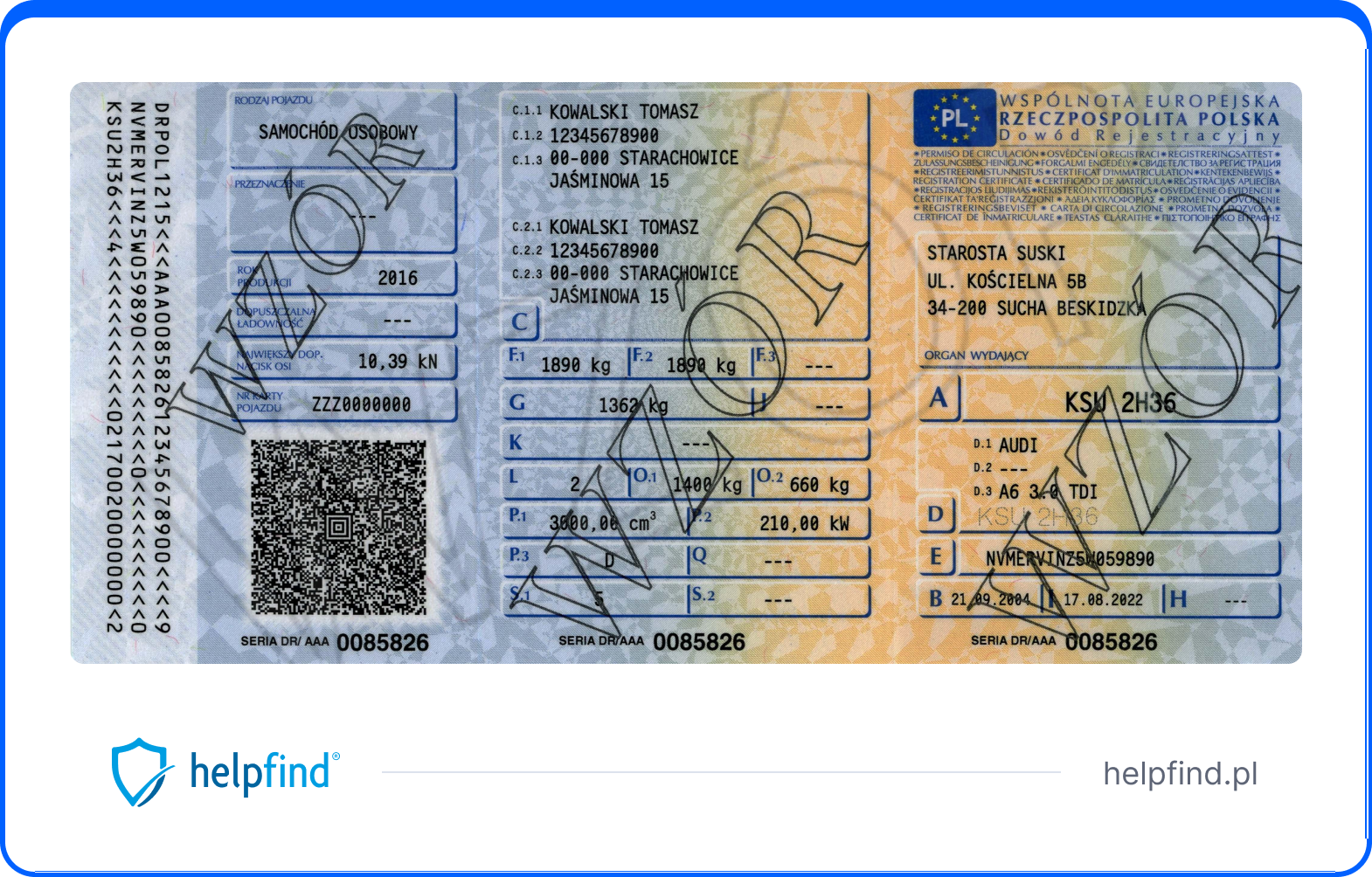 czy trzeba wozić dowód rejestracyjny